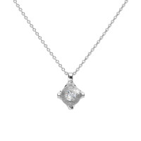 Anhänger Glasklar mit Halskette