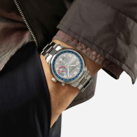 Club Sport Neomatik Weltzeit silber