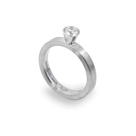 Schmuckwerk Solitaire-Ring Alpenring GT424-WG