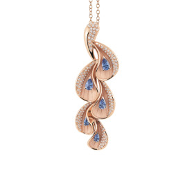 Cammilli Moon Drops Anhänger mit Halskette GPE3488PT41