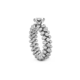 Serafino Consoli Brevetto Solitaire Multi-Size Ring RMS SL WD 050 3N2 WG