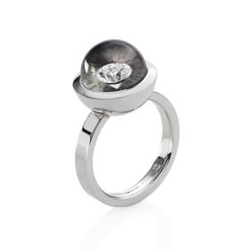 Schmuckwerk Glasklar Ring DR607-WG-GS