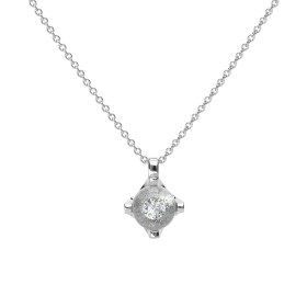 Schmuckwerk Anhänger Glasklar mit Halskette CH177-PT