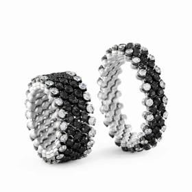 Serafino Consoli Brevetto Multi-Size Ring RMS 5F2 WBG WD BD