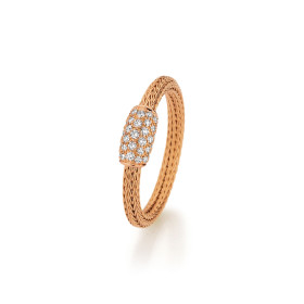 Jörg Heinz Mesh Ring Pavé HSR1.1-2.5 750 4 00124 54