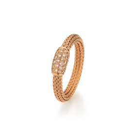 Jörg Heinz Mesh Ring Pavé HSR1.1-3.0 750 4 00130 54