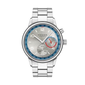 NOMOS Glashütte Club Sport Neomatik Weltzeit silber 791