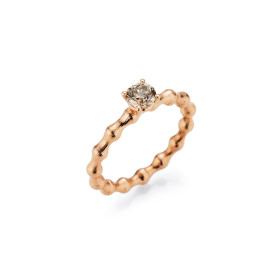 Jörg Heinz Flooow Champagner Diamant-Solitär Ring R7010.1-54 750 4 00130
