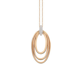 Cammilli Dune Chic Pavé Anhänger mit Halskette GPE3671PAVJ