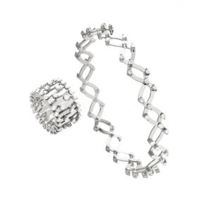 Serafino Consoli Serafino Multi-Size Ring und Armband S.RB 1492 F4 WG WD