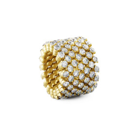 Serafino Consoli Brevetto Multi-Size Ring RMS 7F4 YG WD