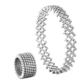 Serafino Consoli Serafino Multi-Size Ring und Armreif S.RB 7HM2 WG WD