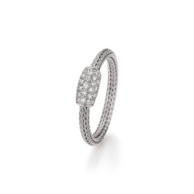 Jörg Heinz Mesh Ring Pavé HSR1.1-2.5 750 1 00124 54