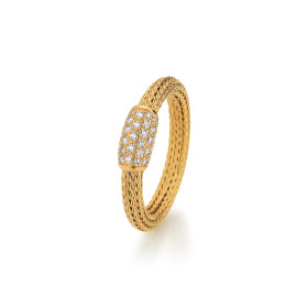 Jörg Heinz Mesh Ring Pavé HSR1.1-3.0 750 2 00124 54