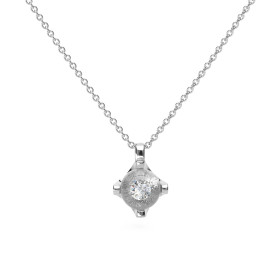 Schmuckwerk Anhänger Glasklar mit Halskette CH177-WG