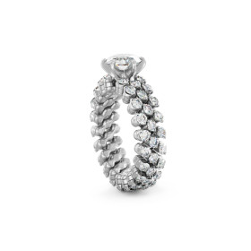 Serafino Consoli Brevetto Solitaire Multi-Size Ring RMS SL WD 100 3F2 WG WD