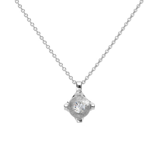 Schmuckwerk - Anhänger Glasklar mit Halskette