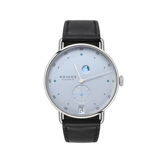 NOMOS Glashütte - Metro Datum Gangreserve eisblau