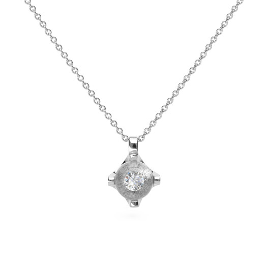 Schmuckwerk - Anhänger Glasklar mit Halskette