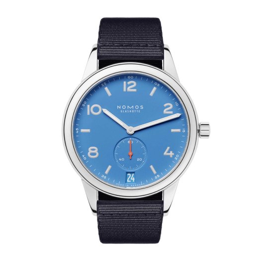 NOMOS Glashütte - Club Automat Datum signalblau